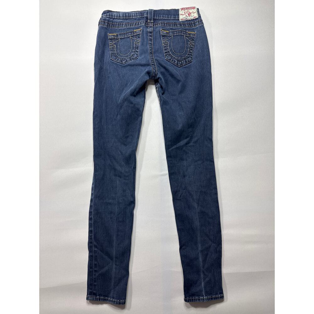 True Religion Women's Casey Skinny Blue Jeans - Size 28 (27x28.5) - Picture 2 of 7